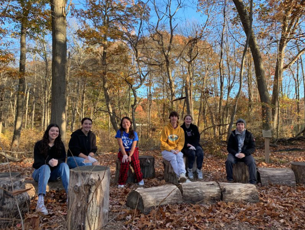 Braintree High Environmental Club photographed at their recent clean-up, making an impact in the Braintree community.